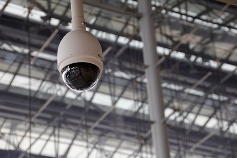 A security camera helping the experts on 'Hunted' track down the contestants. 